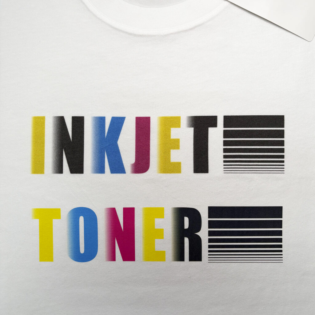 インクジェットプリントとフルカラートナープリントの比較